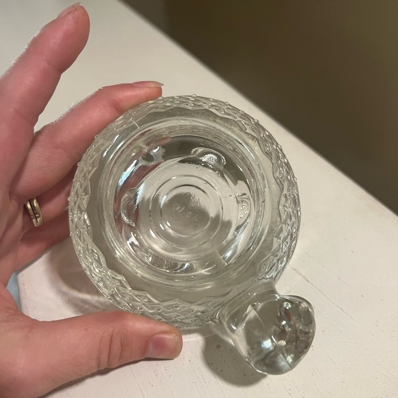 Vintage Avon Pressed Crystal Glass Turtle Tea Light Votive Candle Holder - Picture 8 of 8